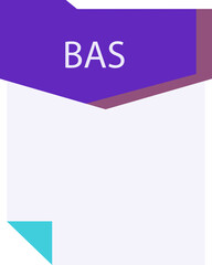 BAS File format minimal icon