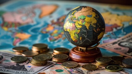 Fototapeta premium Globalization and its effects on economies worldwide