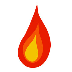 hot and burning red bonfire design