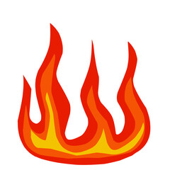 hot and burning red bonfire design