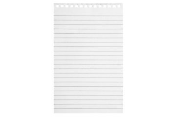 a isolated sheet of paper