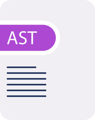 AST File icon deep and minimal