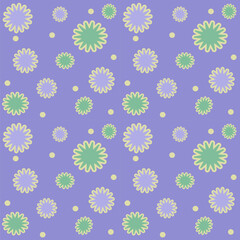 seamless pattern with flowers