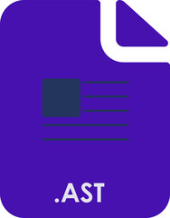 AST inside fill icon with minimal lines and rectangle