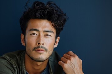 Fototapeta premium Contemplative Man Portrait