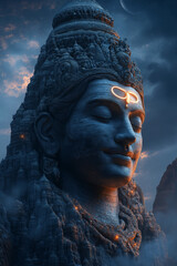 Cosmic Lord Shiva Hindu God Statue - Creative and Attractive Religious Art, Bholenath