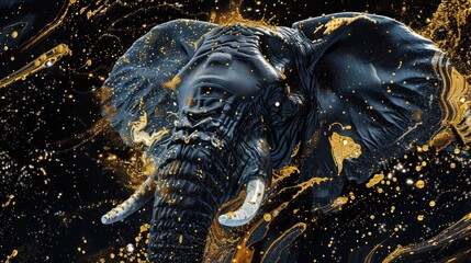 Elephant in Gold
