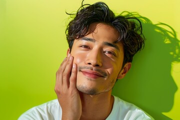 Young Man with Shadow Play Portrait