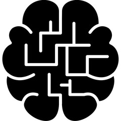 Obraz premium Brain Maze Icon