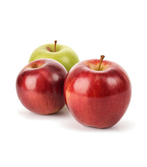 red apples isolated on white