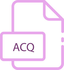 Obraz premium ACQ ip file icon
