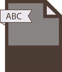 ABC File format icon minimal