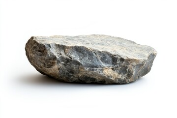 Magnetite from Kiruan, Sweden isolated on white