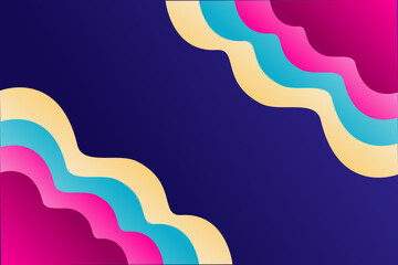 Dark background with simple rainbow two corners