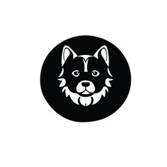 Obraz premium illustration of a dog Logo Simple and Attractive