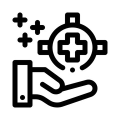 Obraz premium medical line icon