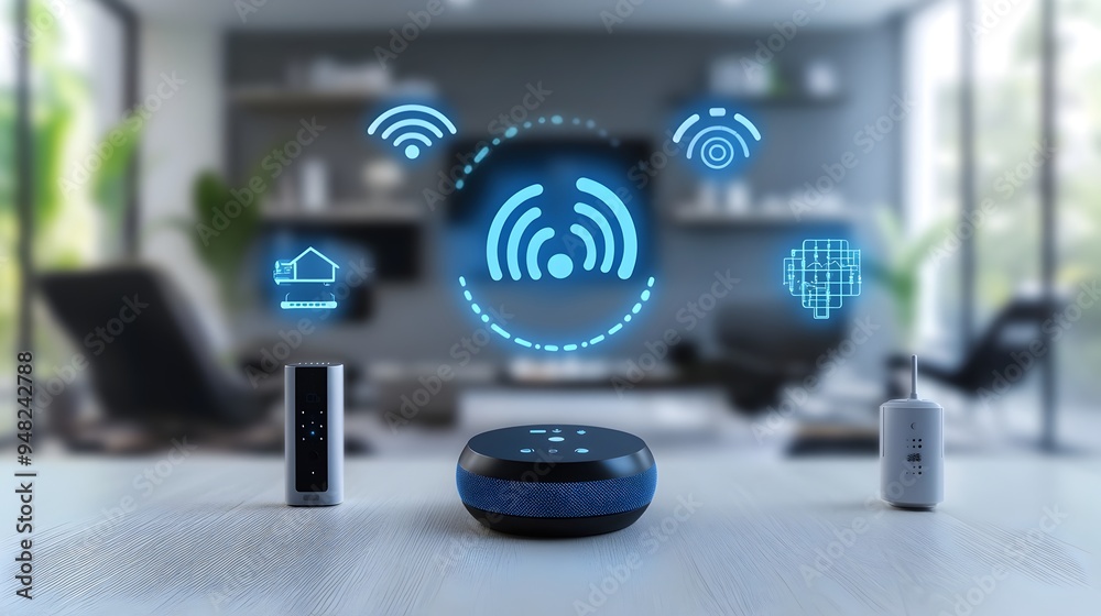 Poster smart home assistant controlling multiple iot devices in a household through intuitive voice command