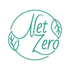 Net zero - carbon neutrality label - switcher and leaves