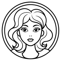 Cosmetology Art Flat Vector Logo