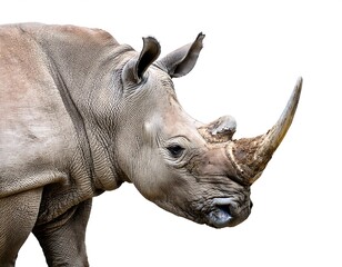 Obraz premium rhino illustration isolated white background
