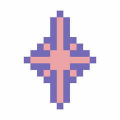 bright sparkle star pixel art for your needs