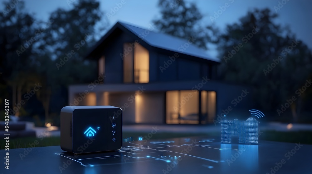 Poster smart home energy monitoring through iot devices with copy space for home automation efficiency and 