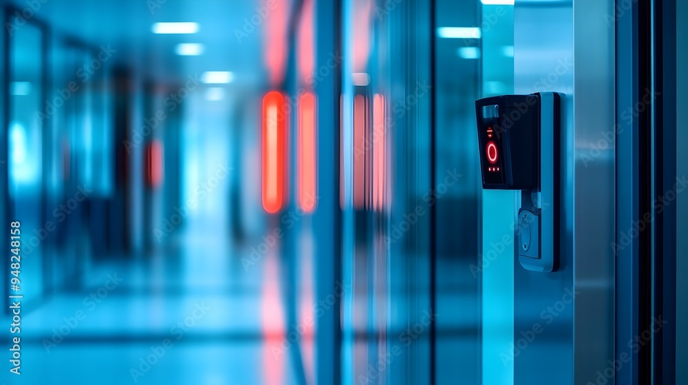 Poster cutting edge smart office entry system featuring iot enabled touchless access control technology for