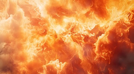 A close-up of the flame, burning in an intense orange and yellow color with flames dancing across its surface