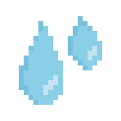 fresh water droplet pixel art