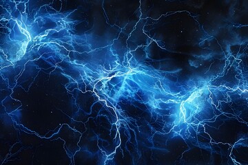 Abstract Blue Lightning