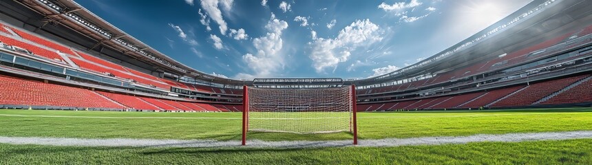 Fototapeta premium Innovating the way stadiums are built by utilizing natural resources