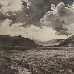 sephia landscape
