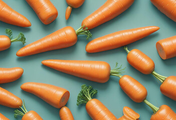 a photo of carrot on a white background made with generative AI