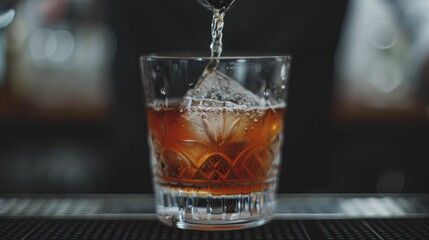 Bartender's flair techniques captured in action, highlighting the skill and showmanship involved in professional bartending.