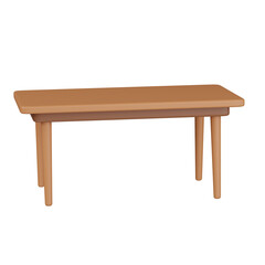 3d render  DINING TABLE  illustration