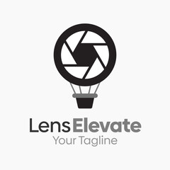 Lens Elevate Logo Design Template. Good for Business, Agency, Community and Organization