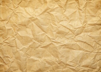 Fototapeta premium Rustic beige craft paper with subtle texture and natural creases, providing a warm, earthy background for design elements, perfect for vintage-inspired creations.