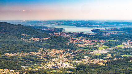 Obraz premium Lake Maggiore lake and in lombardia North Italy
