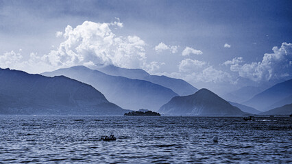 Lake Maggiore lake and in lombardia North Italy