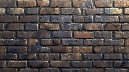 Obraz premium Aged Brick Wall Textured Background with Weathered Surface