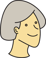 Woman Character Head Icon