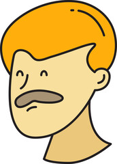 Old Man Character Head Icon