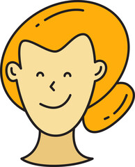 Woman Character Head Icon