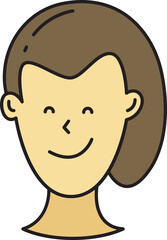 Woman Character Head Icon