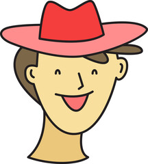 Boy Character Head Icon