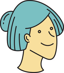 Woman Character Head Icon