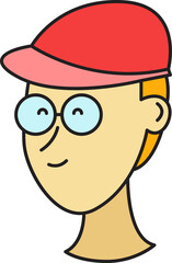 Boy Character Head Icon