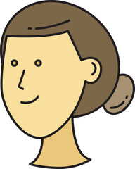 Woman Character Head Icon