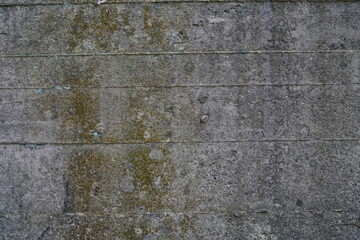 Old concrete wall with moss