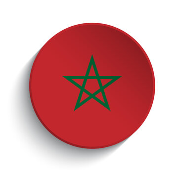 Morocco flag button